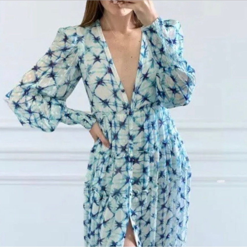 Rococo Sand blue maxi dress